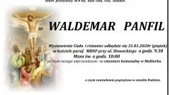 Zmarł Waldemar Panfil. Żył 69 lat.