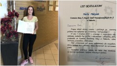 Zachowanie godne naśladowania – Marta Matysik z ZSP3 wyróżniona przez Komendanta Powiatowego Policji w Malborku.