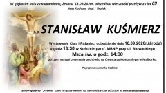 Zmarł Stanisław Kuśmierz. Żył 69 lat.