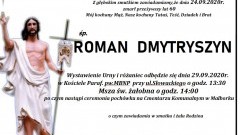 Zmarł Roman Dmytryszyn. Żył 60 lat.