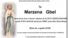 Zmarła Marzena Gbel. Żyła 56 lat.