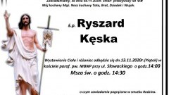 Zmarł Ryszard Kęska. Żył 69 lat.