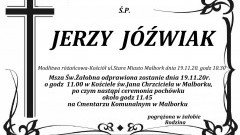 Zmarł Jerzy Jóźwiak. Żył 92 lata.