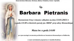 Zmarła Barbara Pietranis. Żyła 88 lat.