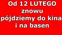 Znowu pójdziemy do kina i na basen. Nowe zmiany już od 12 lutego br.