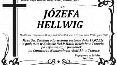 Zmarła Józefa Hellwig.