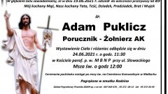 Zmarł Adam Puklicz. Żył 89 lat.