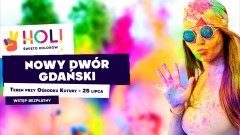 Nowy Dwór Gdański. Daj się ponieść kolorowemu szaleństwu! - Holi Święto Kolorów.
