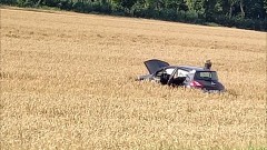 Kolizja dwóch osobówek na DK22 w Gnojewie – weekendowy raport malborskich służb mundurowych.