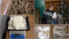 Na widok funkcjonariuszy Straży Granicznej schował się z narkotykami pod podłogę.