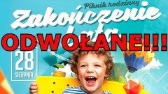 Nowy Staw. Z powodu złej pogody odwołano Piknik Rodzinny na pożegnanie lata.