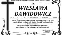 Zmarła Wiesława Dawidowicz. Żyła 61 lat.