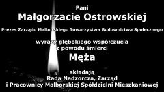 Kondolencje Rady Nadzorczej, Zarządu i Pracowników Malborskiej Spółdzielni&#8230;