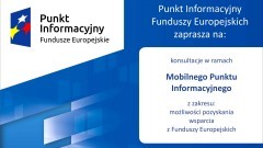 Sztum. Mobilny Punkt Informacyjny – zapytaj o Fundusze Europejskie.