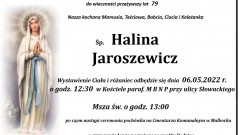 Zmarła Halina Jaroszewicz. Żyła 79 lat.