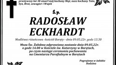 Zmarł Radosław Eckhardt. Żył 38 lat.