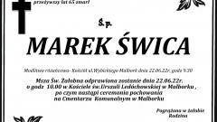 Zmarł Marek Świca. Żył 65 lat.