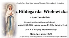 Zmarła Hildegarda Wielewicka. Żyła 81 lat.