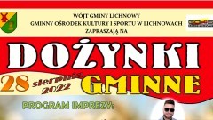 Gmina Lichnowy. Jakub Freda gwiazdą tegorocznych Dożynek Gminnych. Szczegóły na plakacie.