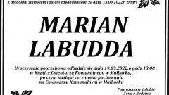 Zmarł Marian Labudda. 