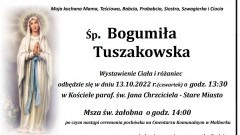 Zmarła Bogumiła Tuszakowska. Żyła 84 lat.