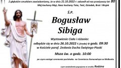 Zmarł Bogusław Sibiga. Żył 80 lat.