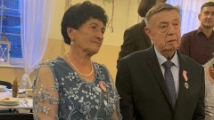 Nowy Dwór Gdański. 50 lat pożycia małżeńskiego państwa Kazimiery i Tadeusza Tomczak.