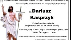 Zmarł Dariusz Kasprzyk. Miał 55 lat.