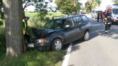 MĘŻCZYZNA ZASŁABŁ ZA KIEROWNICĄ I UDERZYŁ W DRZEWO.  WYPADEK W STARYM POLU – 15.07.2015