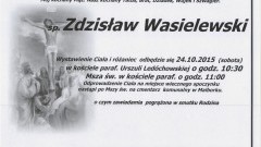 Zmarł Zdzisław Wasielewski. Żył 69 lat.