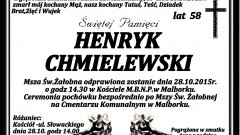 Zmarł Henryk Chmielewski. Żył 58 lat.