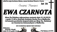 Zmarła Ewa Czarnota. Żyła 56 lat.