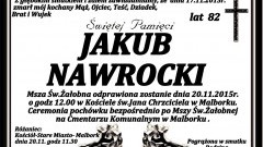 Zmarł Jakub Nawrocki. Żył 82 lata.