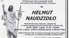 Zmarł Helmut Naudzidło. Żył 83 lata.