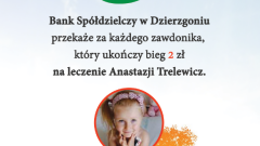 XI Bieg Papieski w Dzierzgoniu. Pomóż sfinansować terapię Anastazji Trelewicz – 18.05.2016