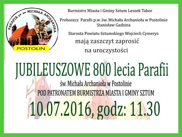 800-lecie parafii w Postolinie. Będzie pamiątkowa tablica, wykłady…