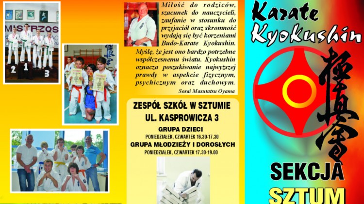 Zajęcia Kyokushin Karate w Sztumie. Naucz się samoobrony i zadbaj o&#8230;