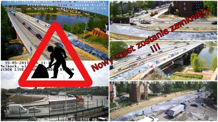 Malbork: Nowy most zostanie zamknięty. Ruch na starej nitce zostanie&#8230;