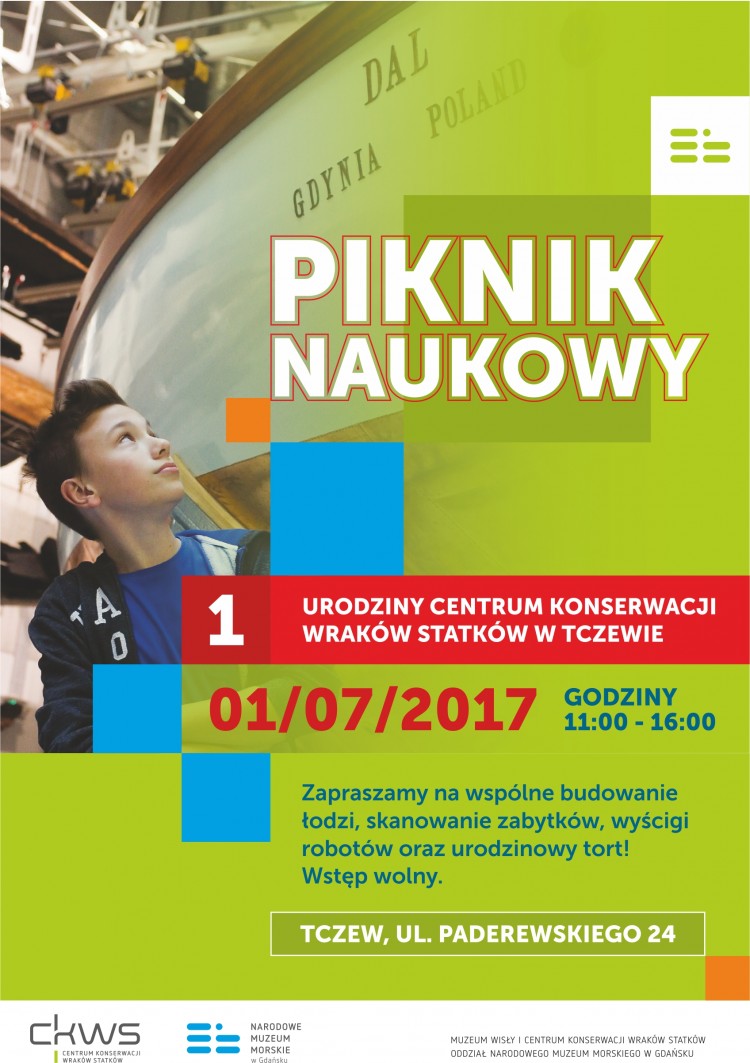 Zbudujmy łódź w Centrum Konserwacji Wraków Statków w Tczewie 01.07.2017