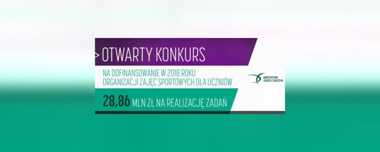 Konkurs na dofinansowanie zajęć sportowych dla uczniów szkół w 2018&#8230;