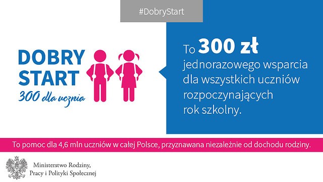 Program Dobry Start 300 dla ucznia. Jak i kiedy złożyć wniosek? Kto&#8230;