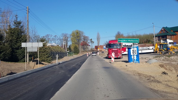 Grzymała - Malbork. Rozbudowa drogi wojewódzkiej nr 515. Zobacz postęp&#8230;