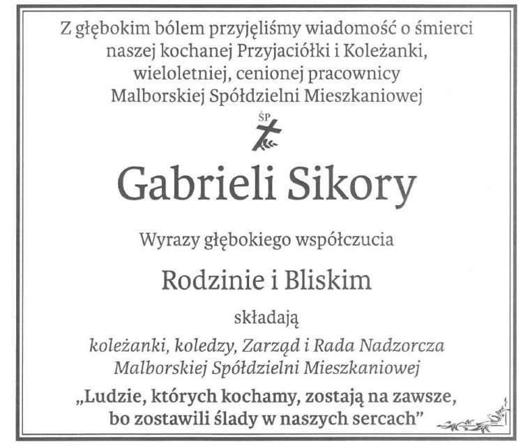 Przyjaciele, Zarząd i Rada Nadzorcza Malborskiej Spółdzielni Mieszkaniowej&#8230;