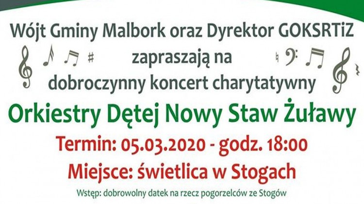 Koncert Orkiestry Dętej z Nowego Stawu na rzecz pogorzelców ze Stogów.&#8230;