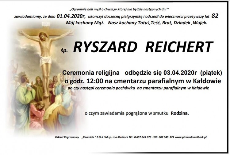 Zmarł Ryszard Reichert. Żył 82 lata.