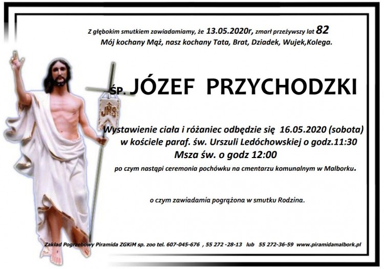 Zmarł Józef Przychodzki. Żył 82 lata.