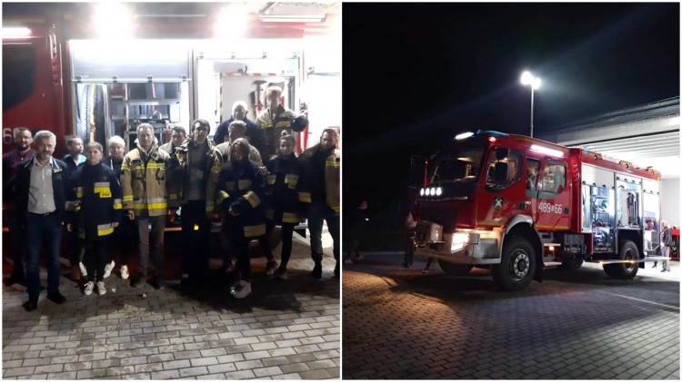 OSP Lipinka przywitała nowy wóz strażacki.