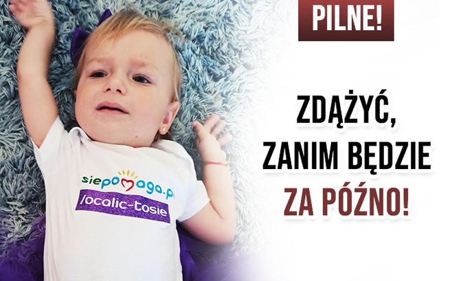 Zdążyć, nim będzie za późno – potrzebna pomoc dla Tosi chorującej&#8230;