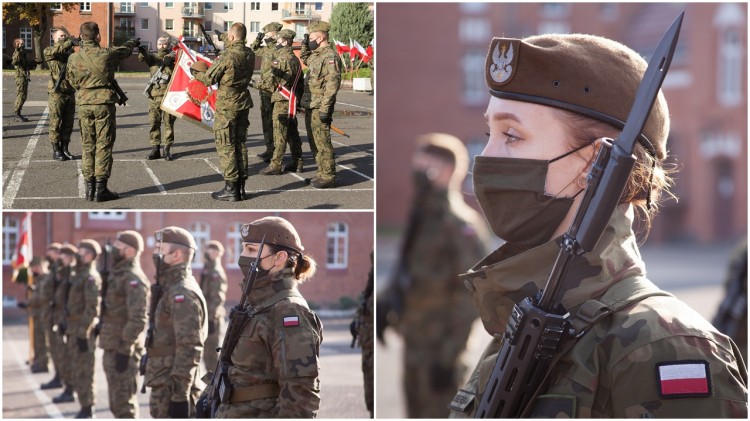 Kolejna przysięga terytorialsów w Malborku.