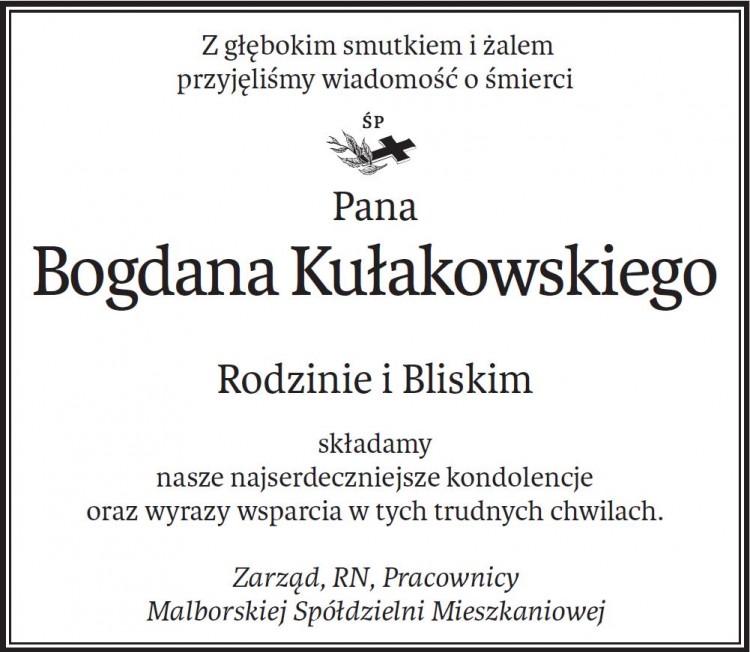 Zarząd, RN, Pracownicy Malborskiej Spółdzielni Mieszkaniowej składają&#8230;